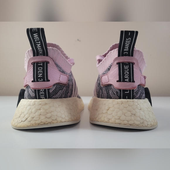 Adidas NMD R2 Primeknit Wonder Pink Size US 7 BY9521 - Picture 3 of 16